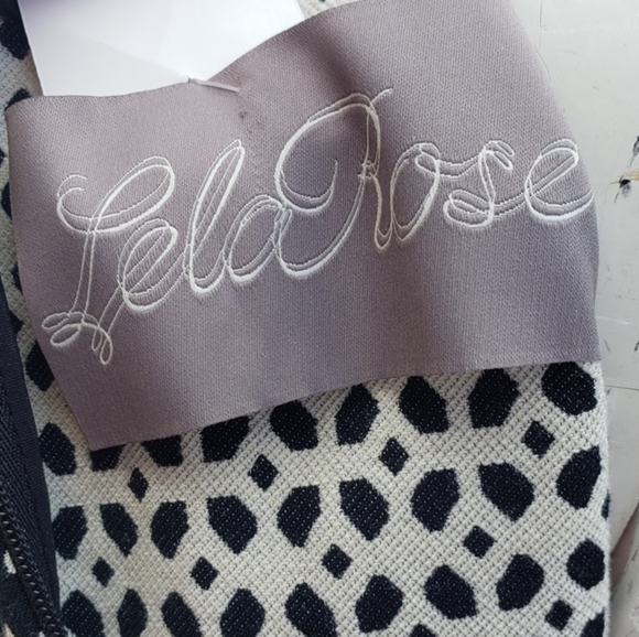 LELA ROSE Micro Check Flared A Line Dress - Picture 2 of 4